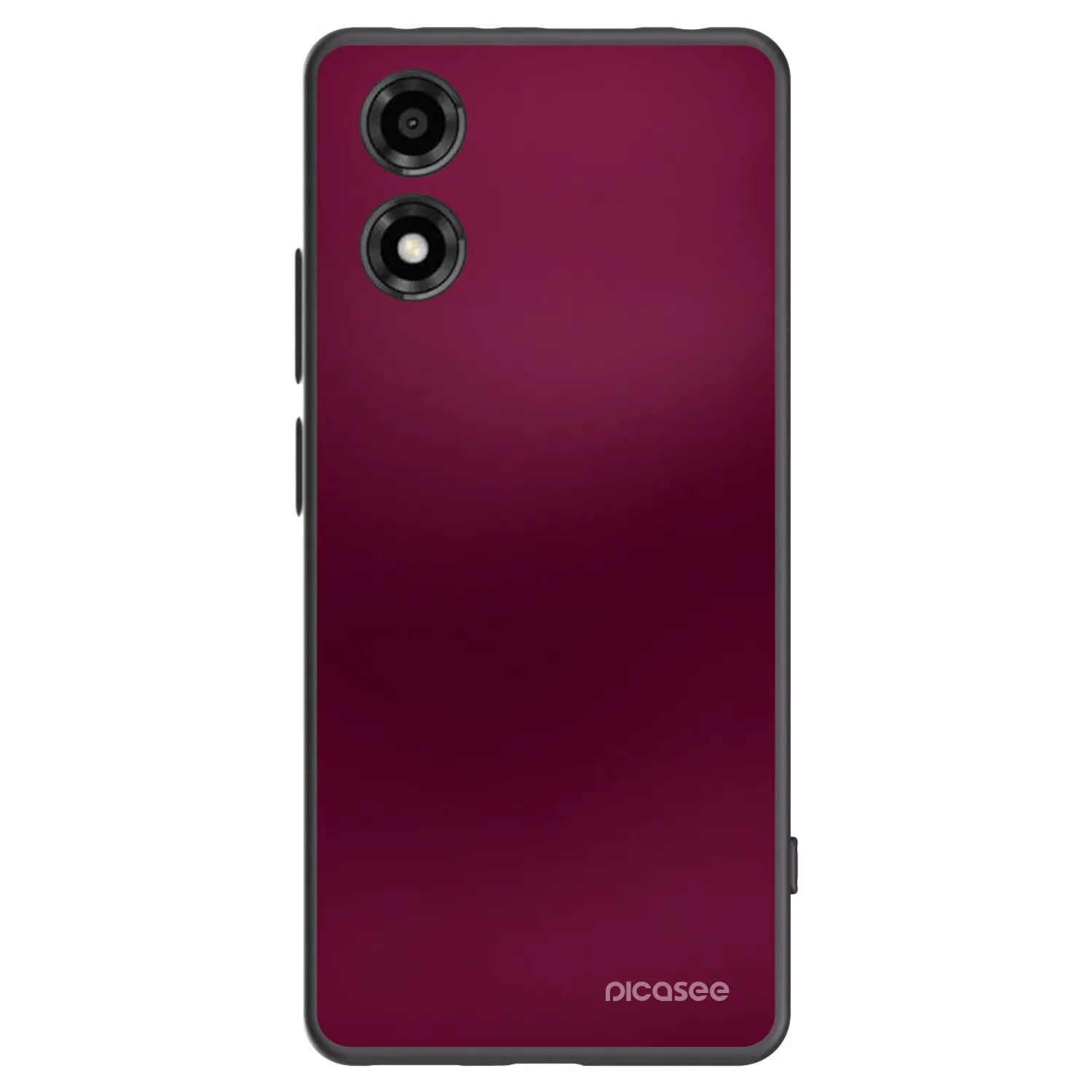 Picasee crna silikonska maskica za Motorola Moto E14 - Velvet Bordeaux