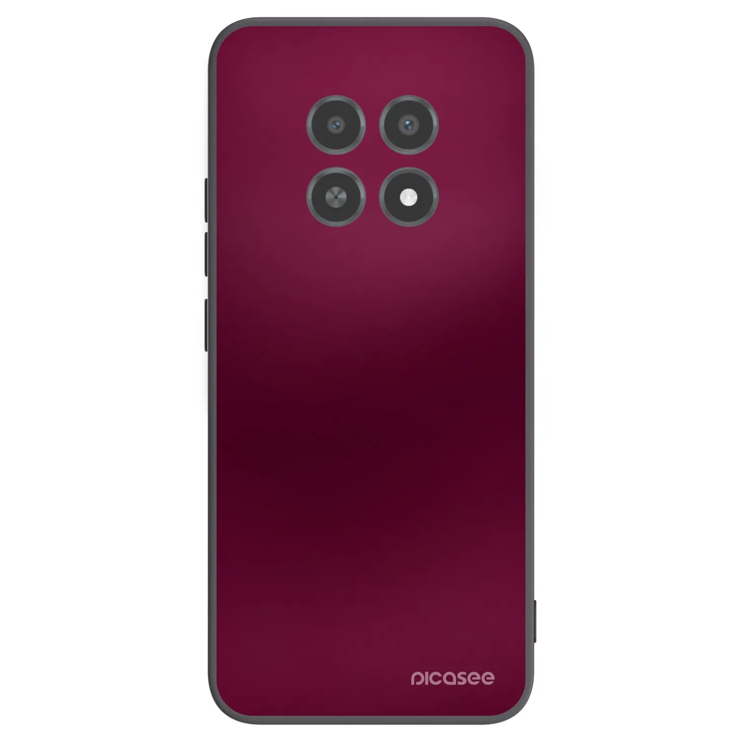 Picasee crna silikonska maskica za Realme 12X - Velvet Bordeaux