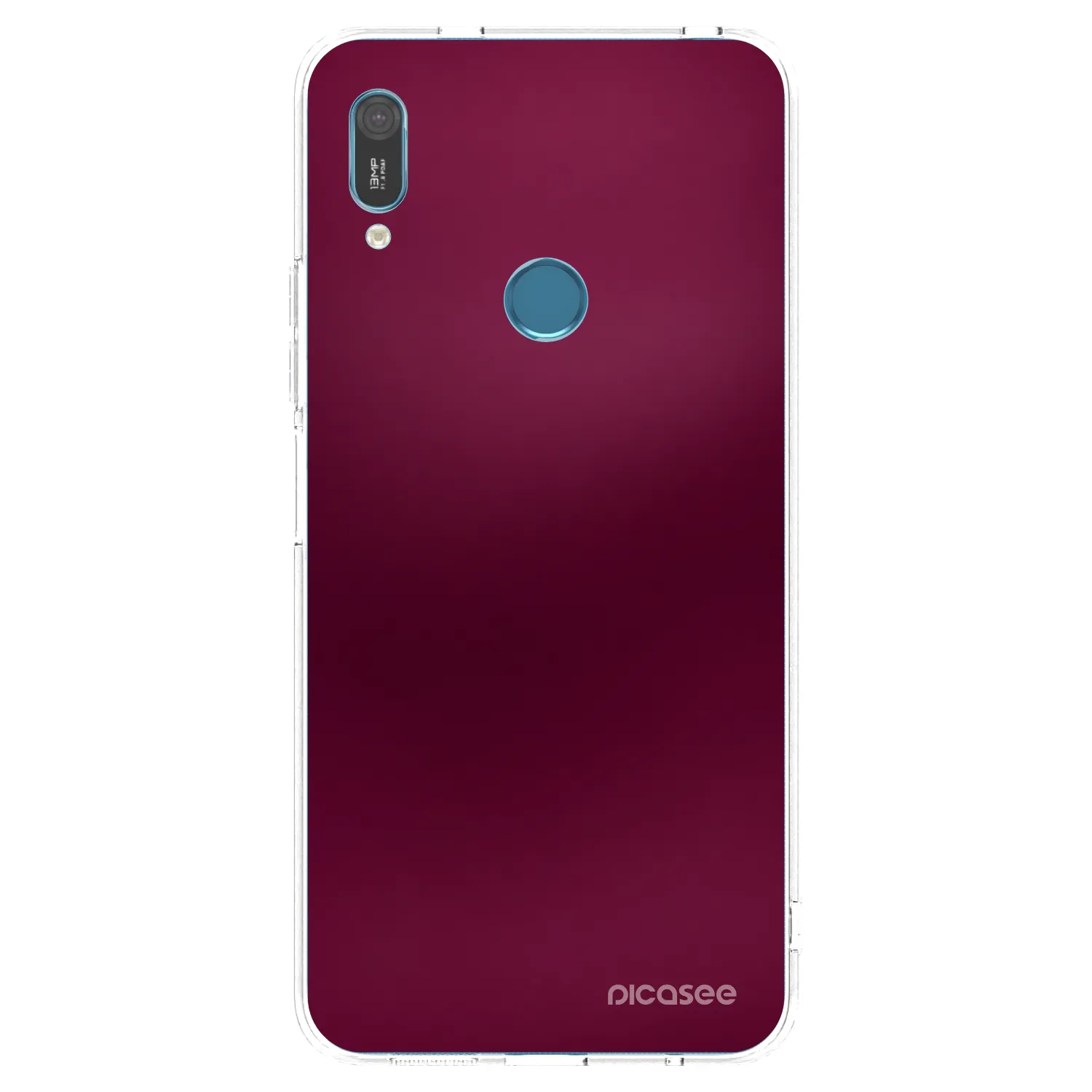 Picasee silikonska prozirna maskica za Huawei Y6 2019 - Velvet Bordeaux