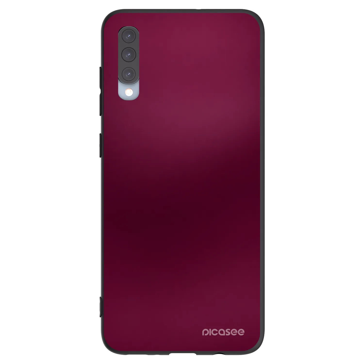 Picasee crna silikonska maskica za Samsung Galaxy A70 A705F - Velvet Bordeaux