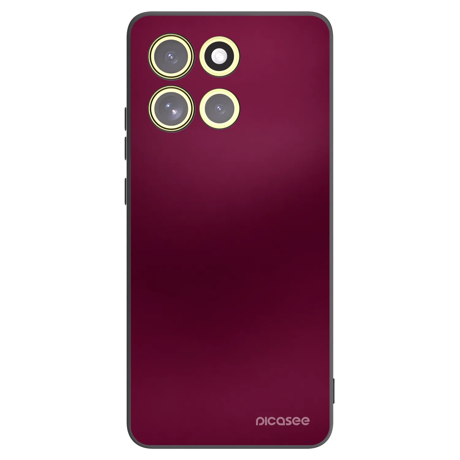 Picasee crna silikonska maskica za Motorola Moto G86 5G - Velvet Bordeaux