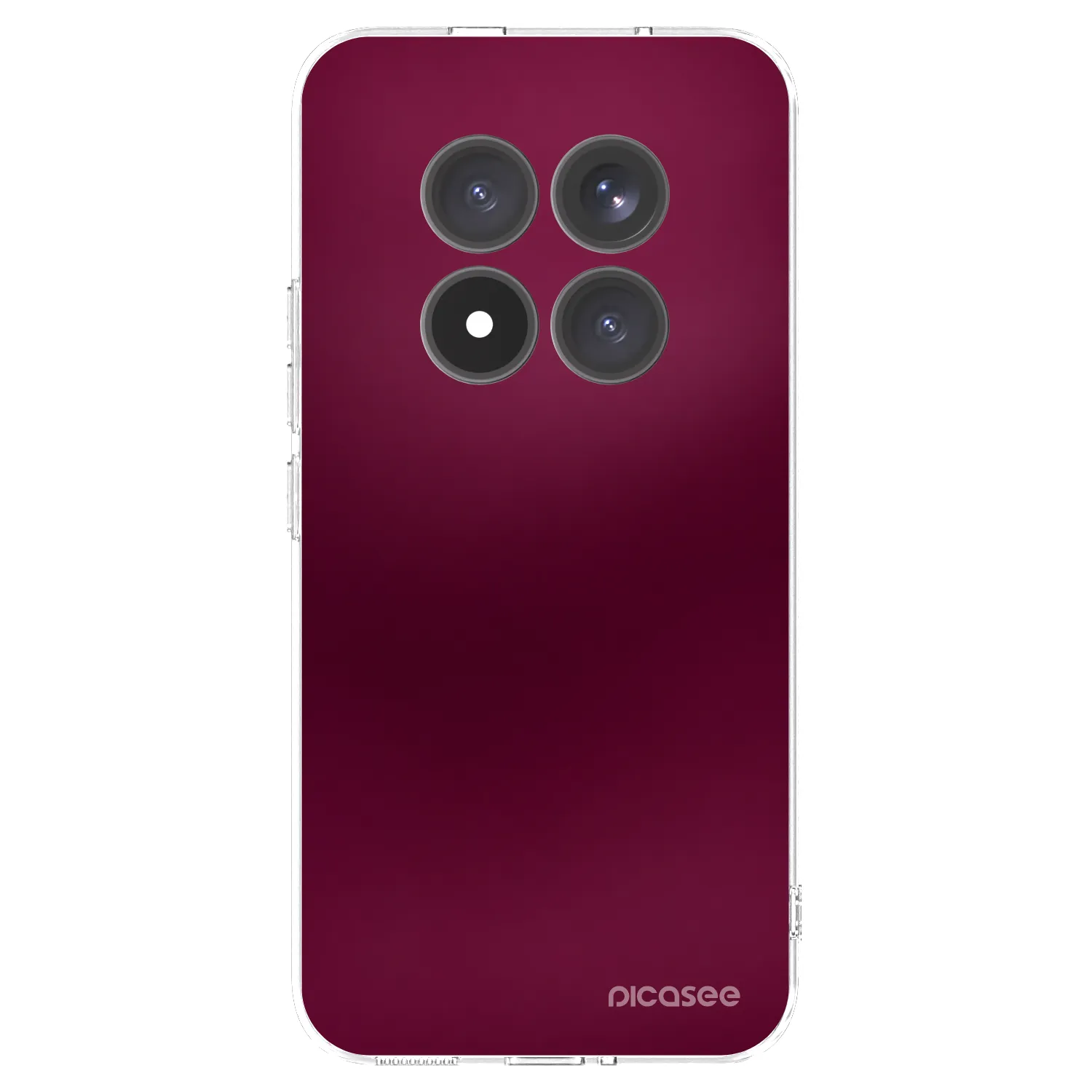 Picasee silikonska prozirna maskica za Xiaomi Redmi Note 15 Pro+ - Velvet Bordeaux