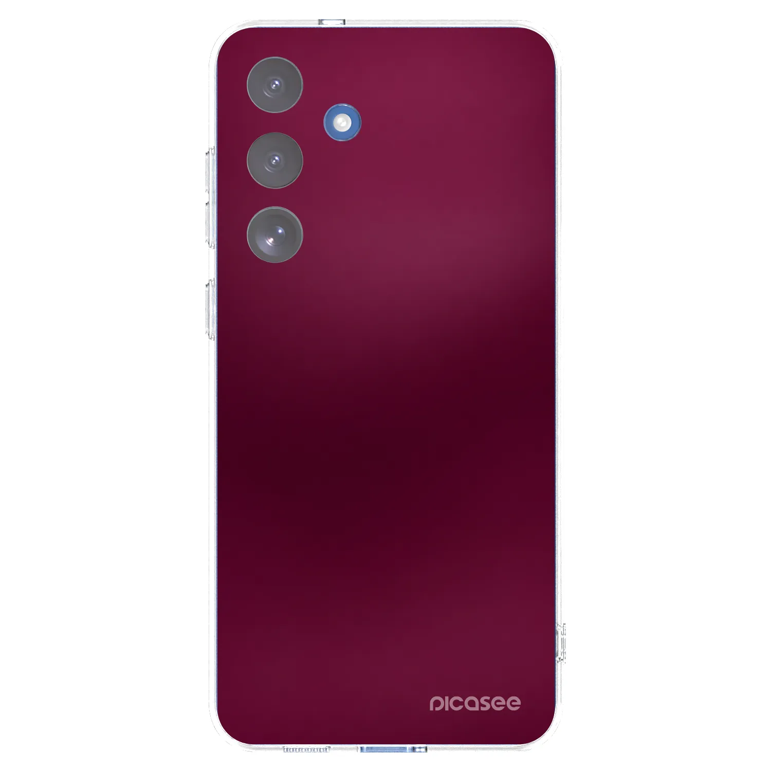 Picasee silikonska prozirna maskica za Samsung Galaxy S25 FE 5G - Velvet Bordeaux