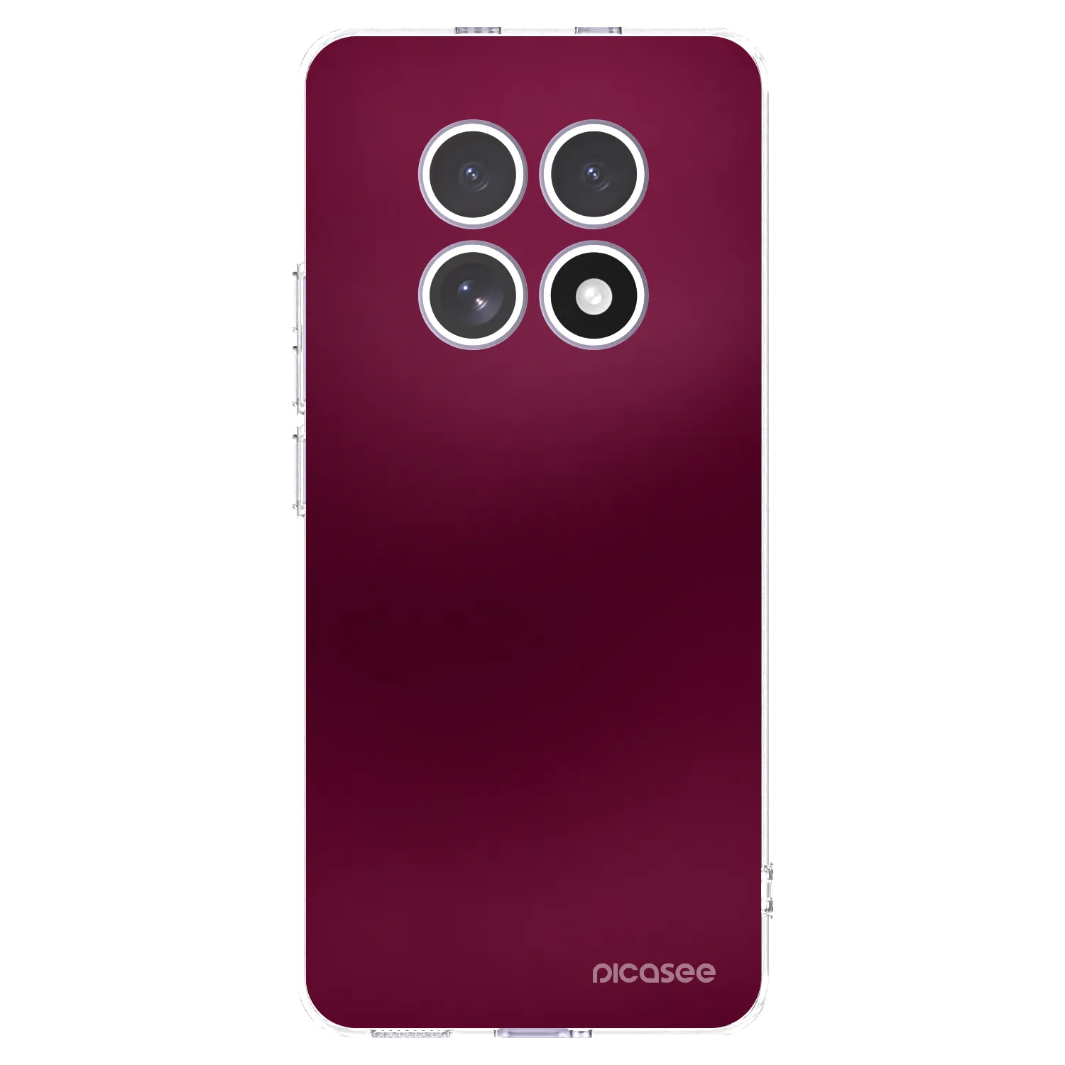 Picasee silikonska prozirna maskica za Xiaomi Redmi Note 15 4G - Velvet Bordeaux