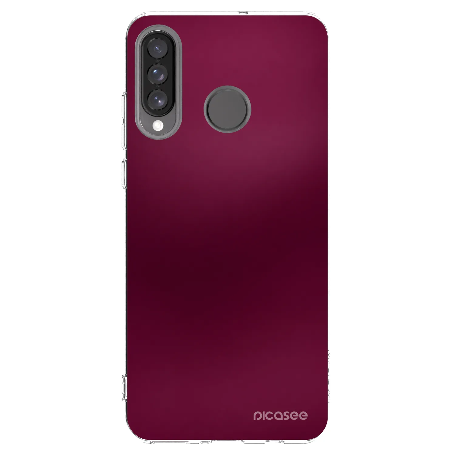Picasee silikonska prozirna maskica za Huawei P30 Lite - Velvet Bordeaux
