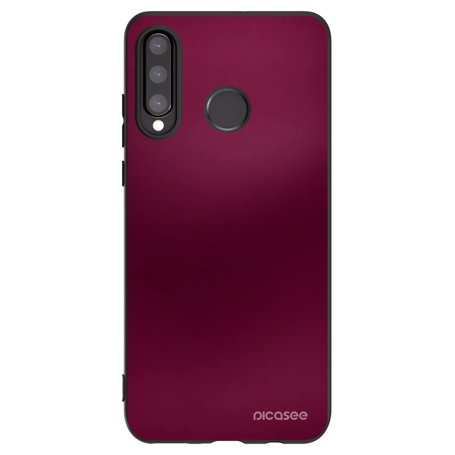 Picasee crna silikonska maskica za Huawei P30 Lite - Velvet Bordeaux