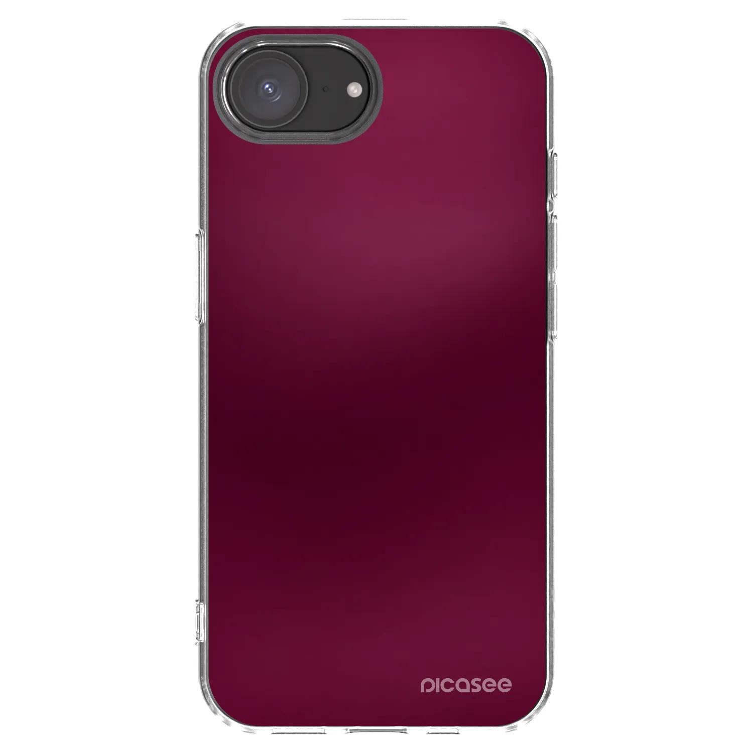Picasee silikonska prozirna maskica za Apple iPhone 17e - Velvet Bordeaux