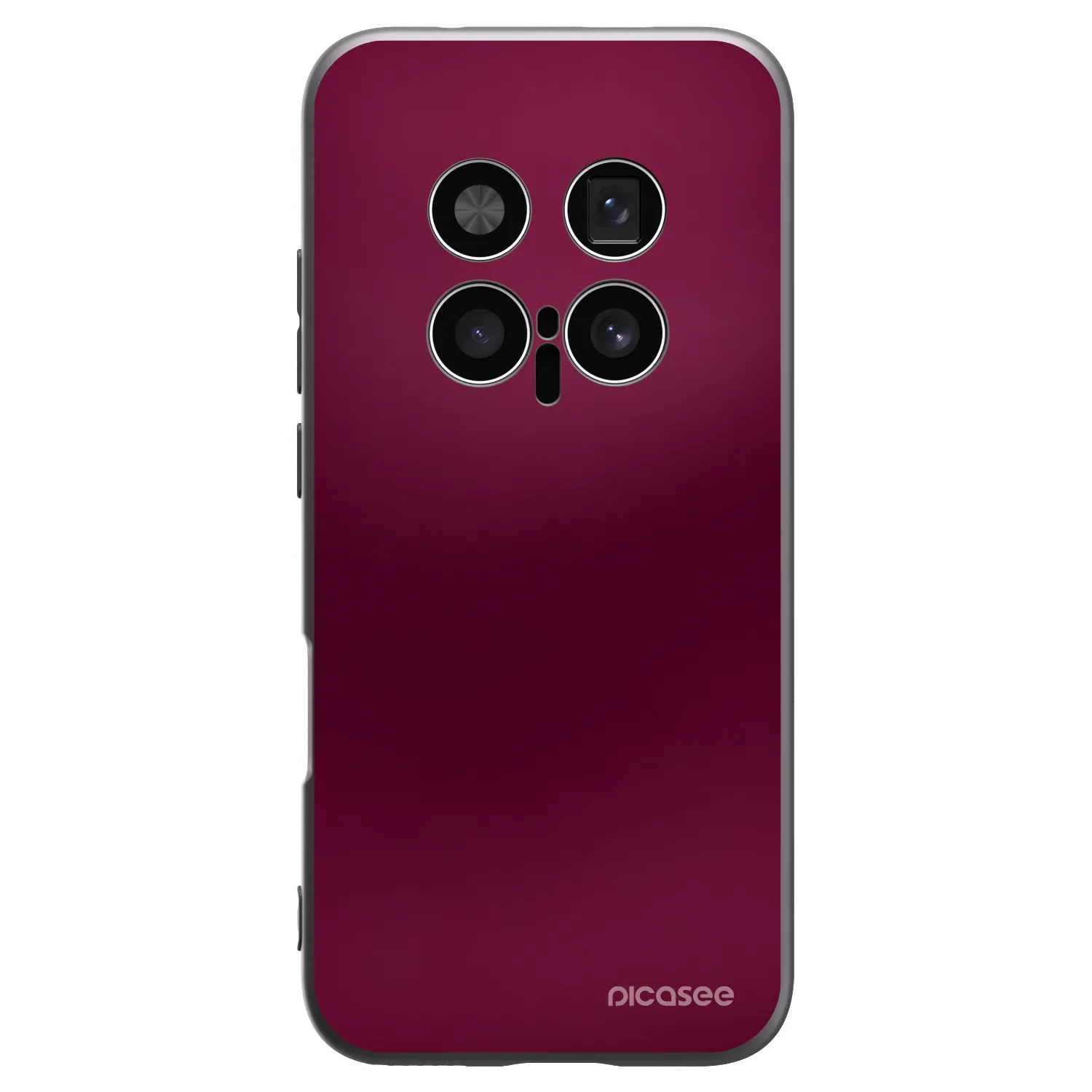 Picasee crna silikonska maskica za Honor Magic8 Pro 5G - Velvet Bordeaux