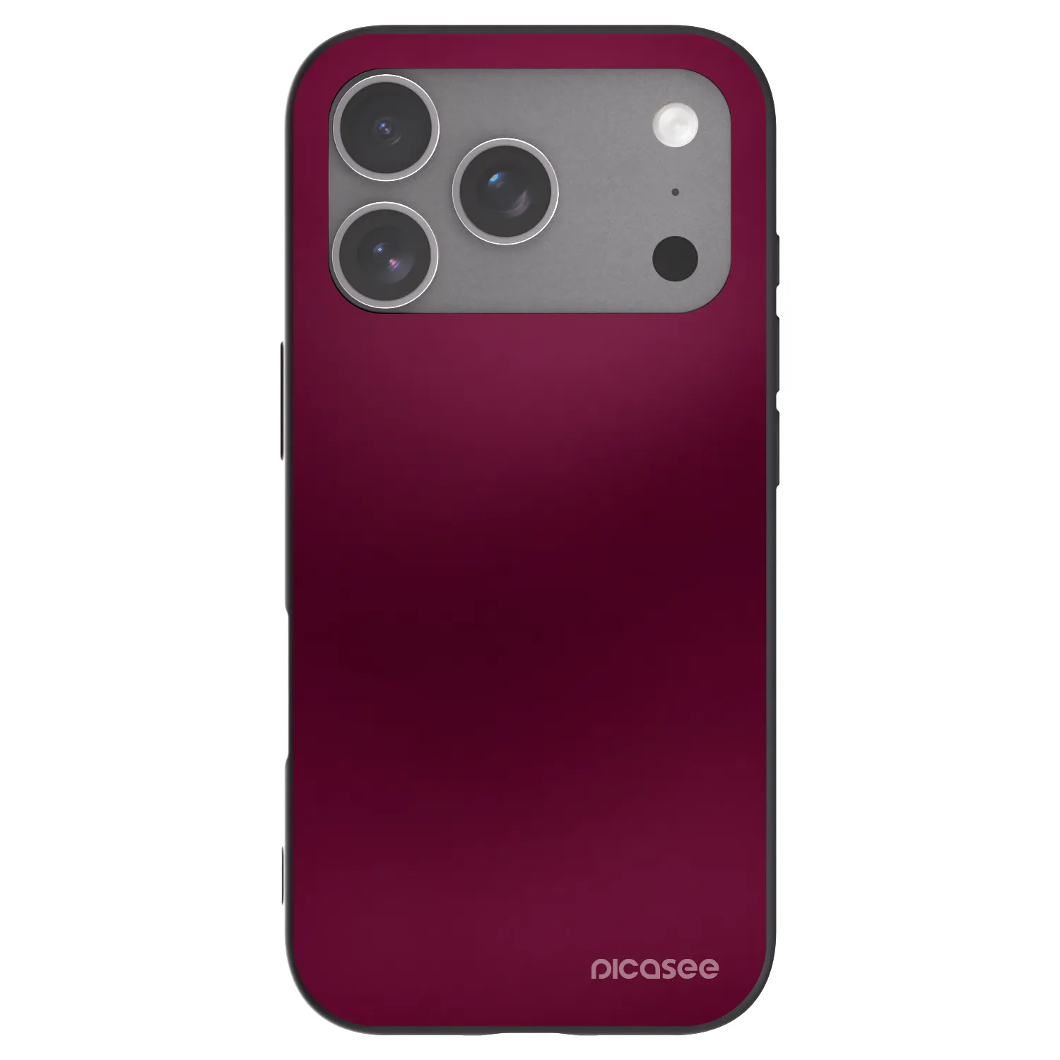 Picasee crna silikonska maskica za Apple iPhone 18 Pro - Velvet Bordeaux
