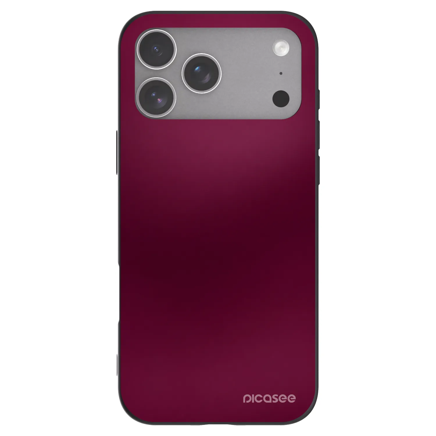 Picasee crna silikonska maskica za Apple iPhone 18 Pro Max - Velvet Bordeaux