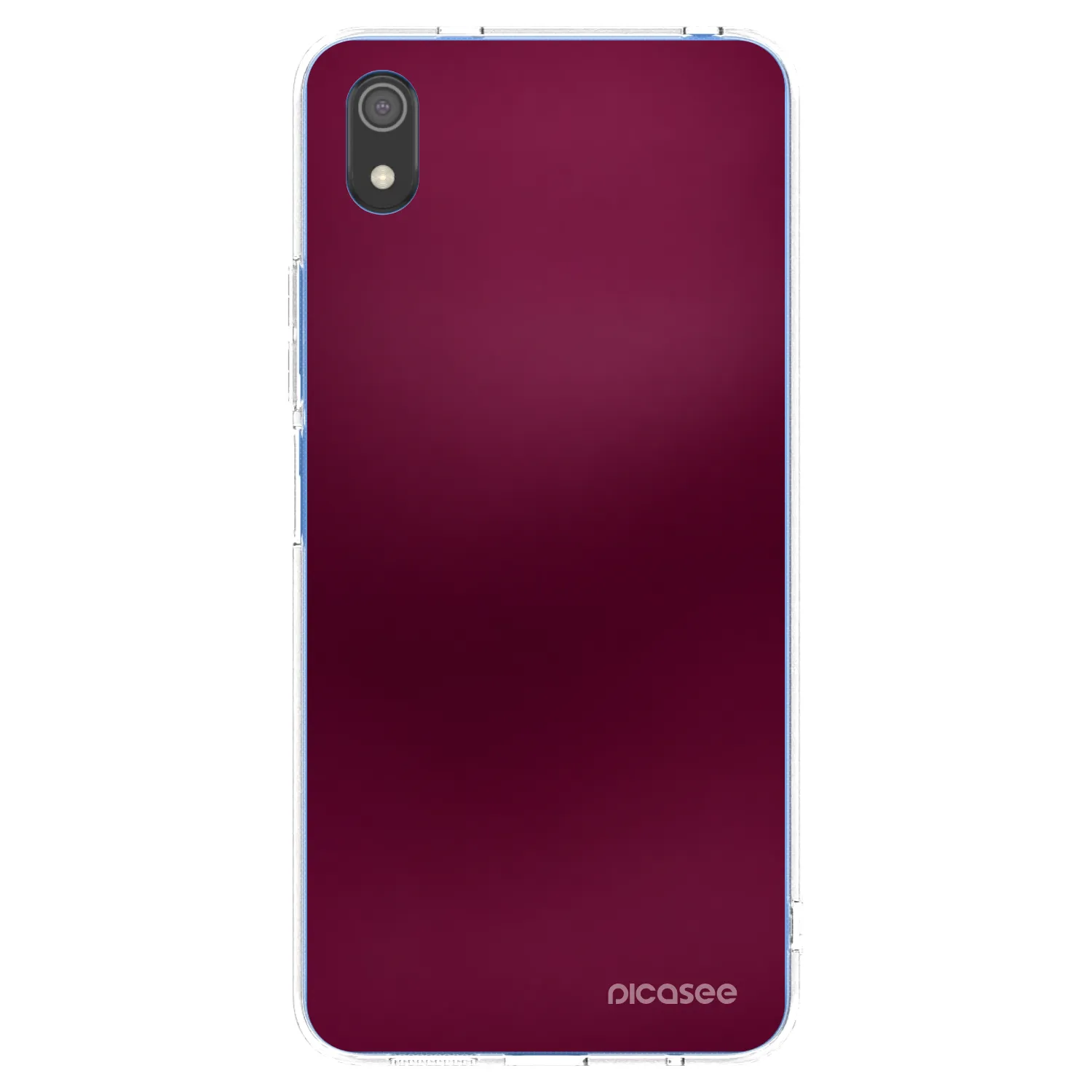 Picasee silikonska prozirna maskica za Xiaomi Redmi 7A - Velvet Bordeaux