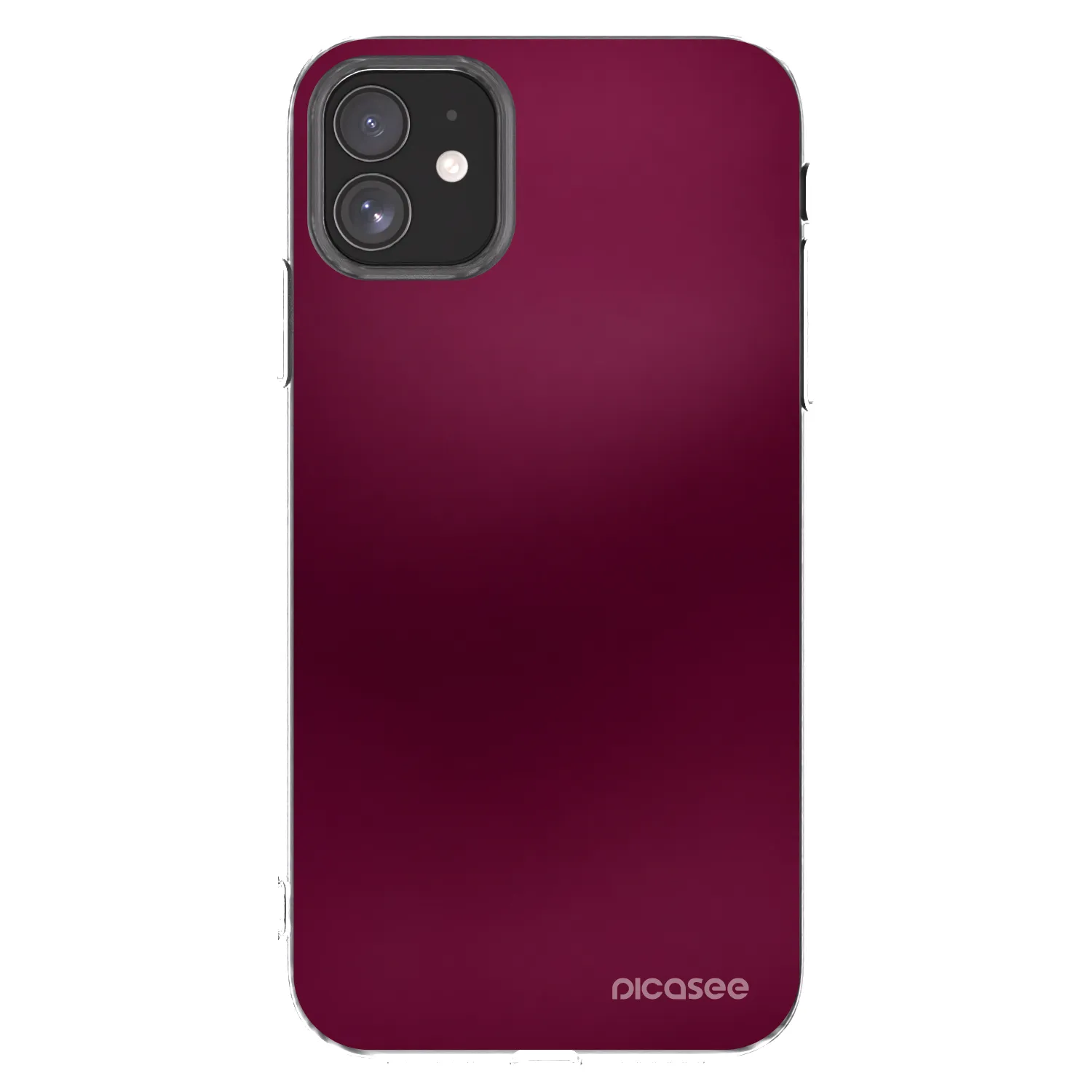Picasee silikonska prozirna maskica za Apple iPhone 11 - Velvet Bordeaux