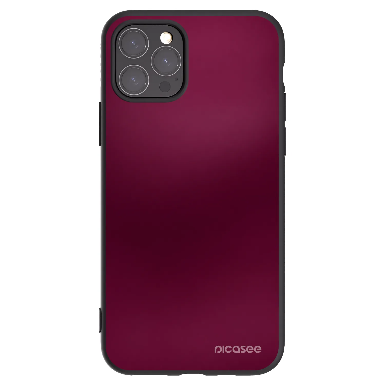 Picasee crna silikonska maskica za Apple iPhone 11 Pro - Velvet Bordeaux