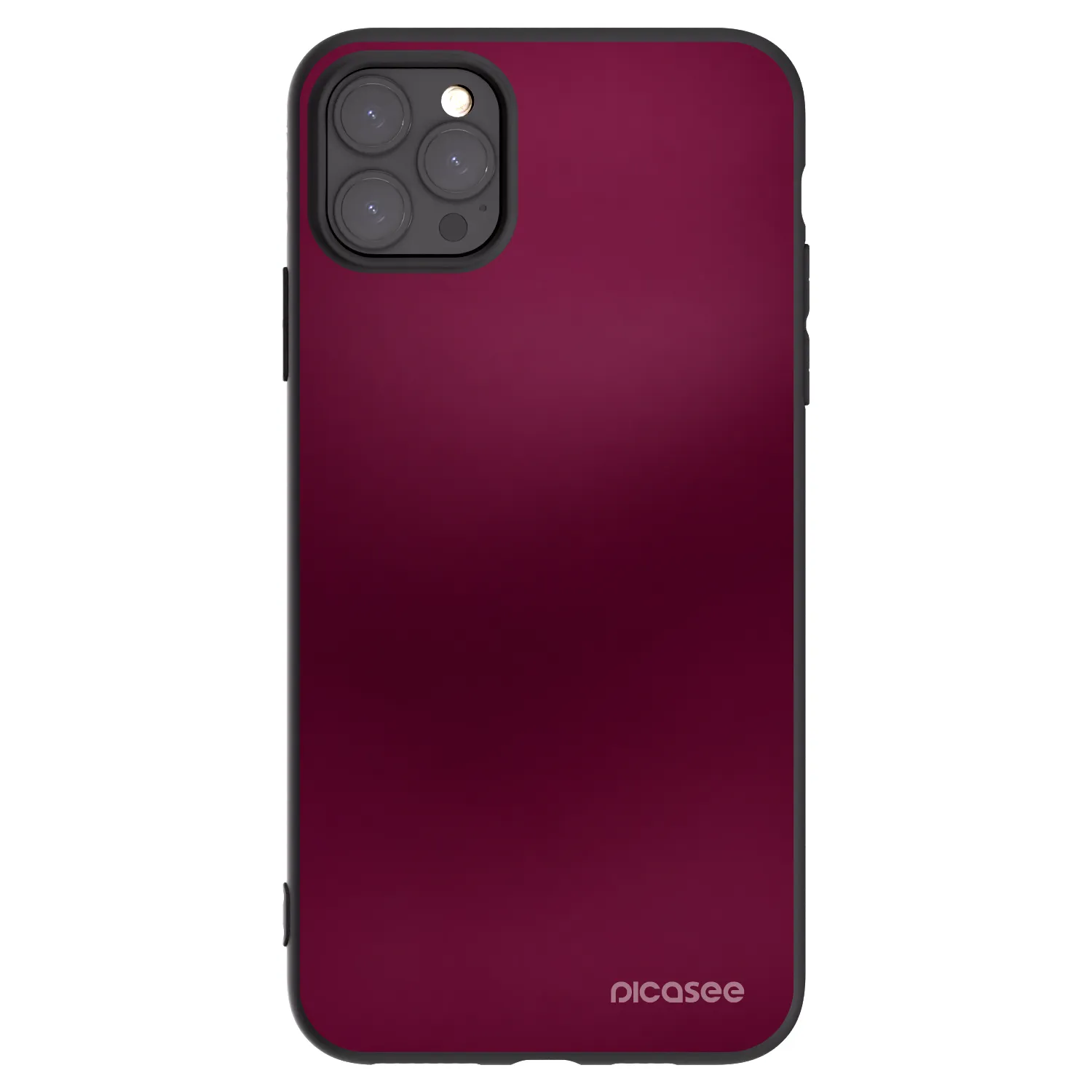 Picasee crna silikonska maskica za Apple iPhone 11 Pro Max - Velvet Bordeaux
