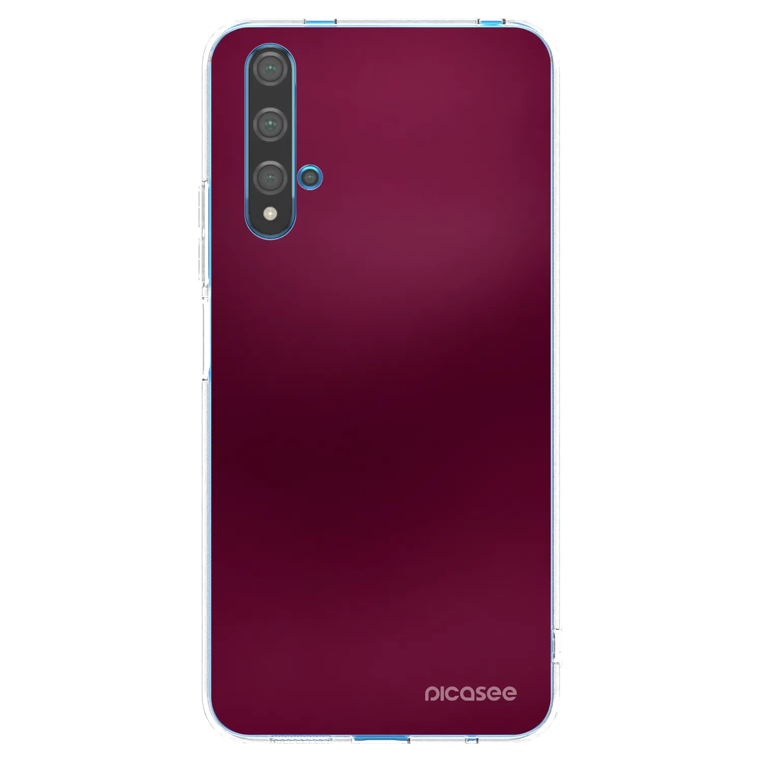 Picasee silikonska prozirna maskica za Huawei Nova 5T - Velvet Bordeaux