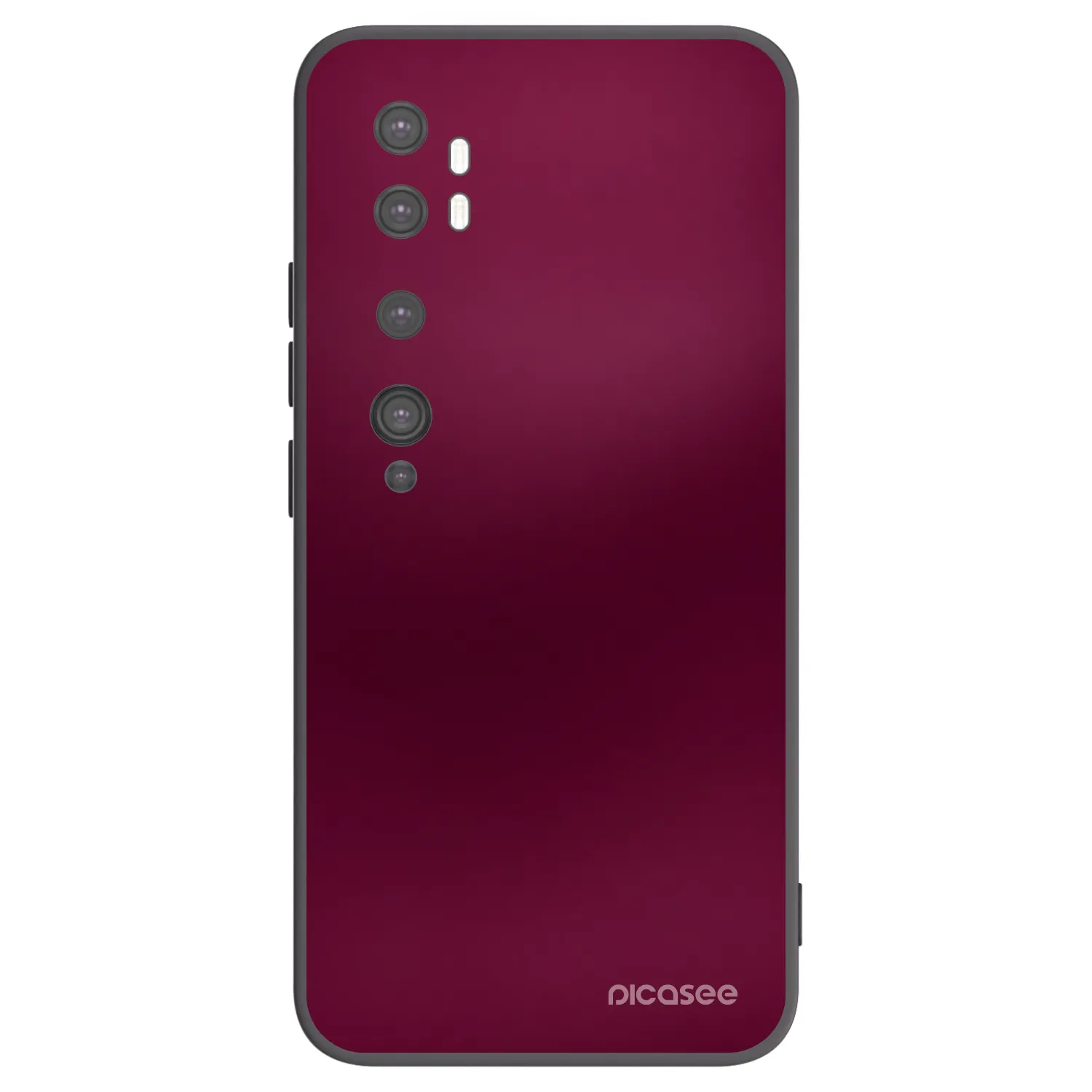 Picasee crna silikonska maskica za Xiaomi Mi Note 10 (Pro) - Velvet Bordeaux