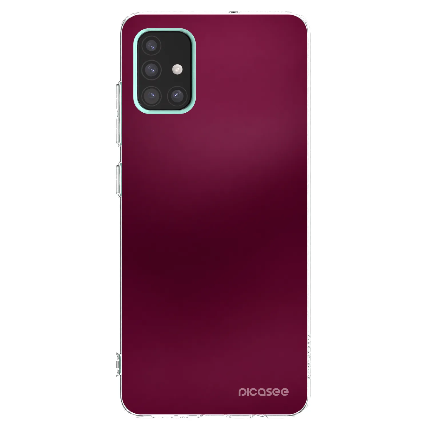 Picasee silikonska prozirna maskica za Samsung Galaxy A51 A515F - Velvet Bordeaux