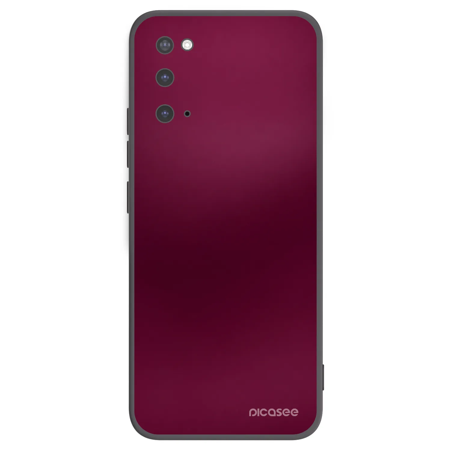 Picasee crna silikonska maskica za Samsung Galaxy S20 G980F - Velvet Bordeaux