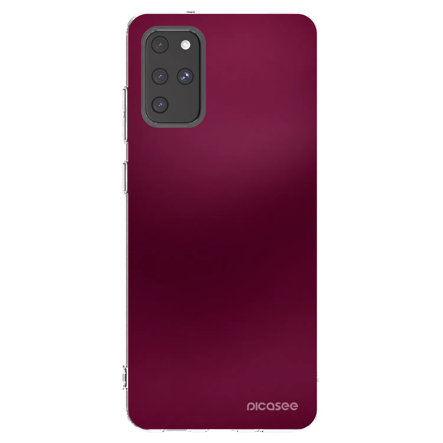 Picasee silikonska prozirna maskica za Samsung Galaxy S20+ G985F - Velvet Bordeaux