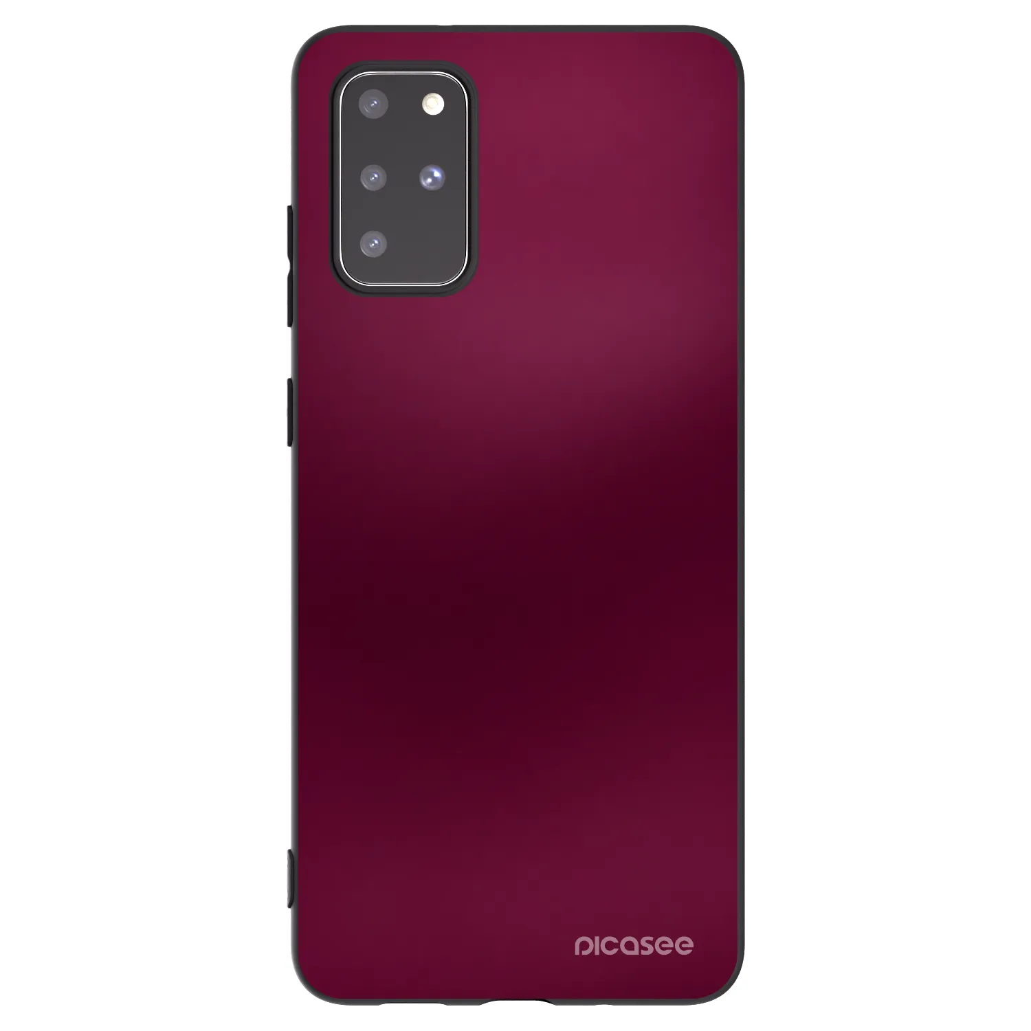 Picasee crna silikonska maskica za Samsung Galaxy S20+ G985F - Velvet Bordeaux