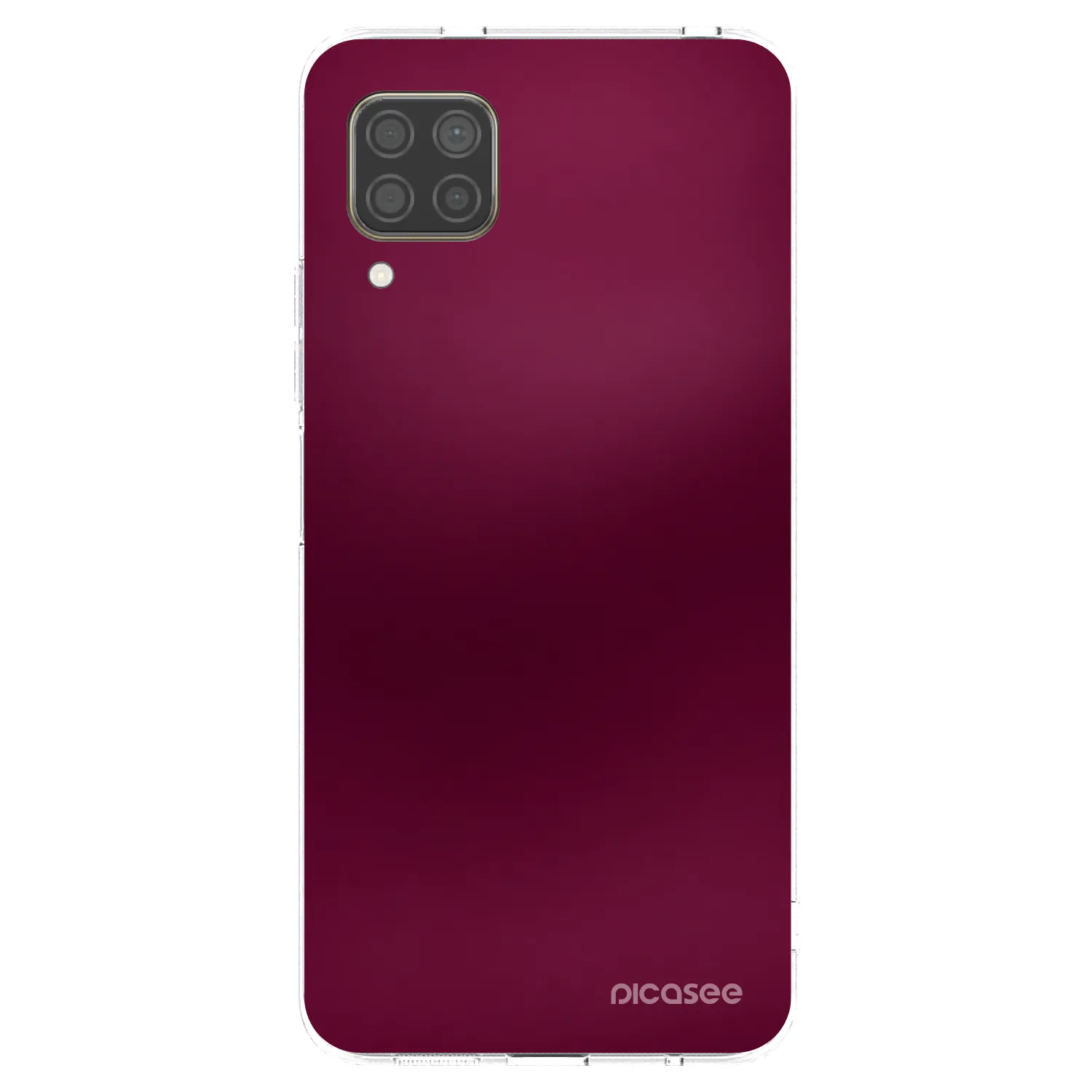 Picasee silikonska prozirna maskica za Huawei P40 Lite - Velvet Bordeaux