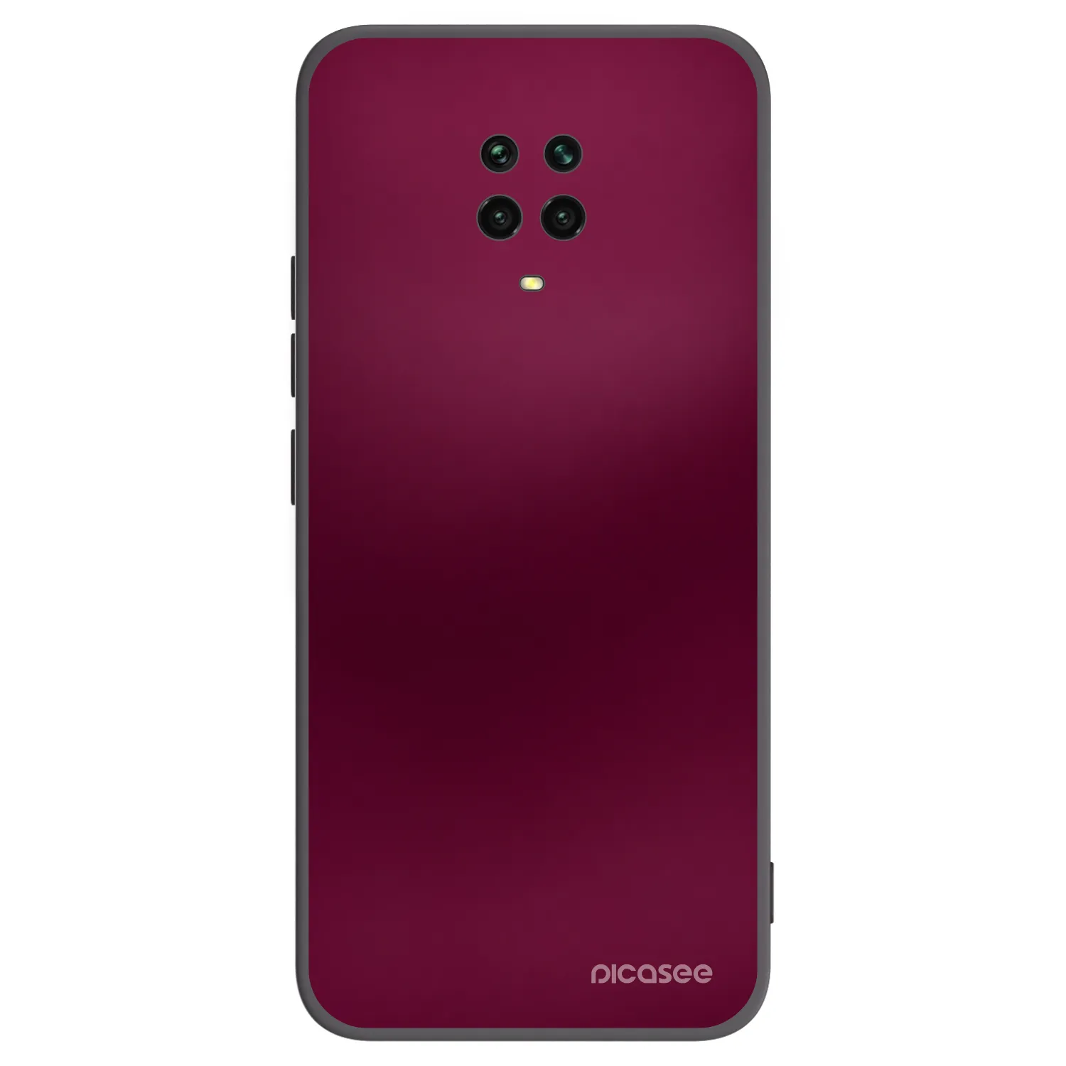 Picasee crna silikonska maskica za Xiaomi Redmi Note 9 Pro - Velvet Bordeaux