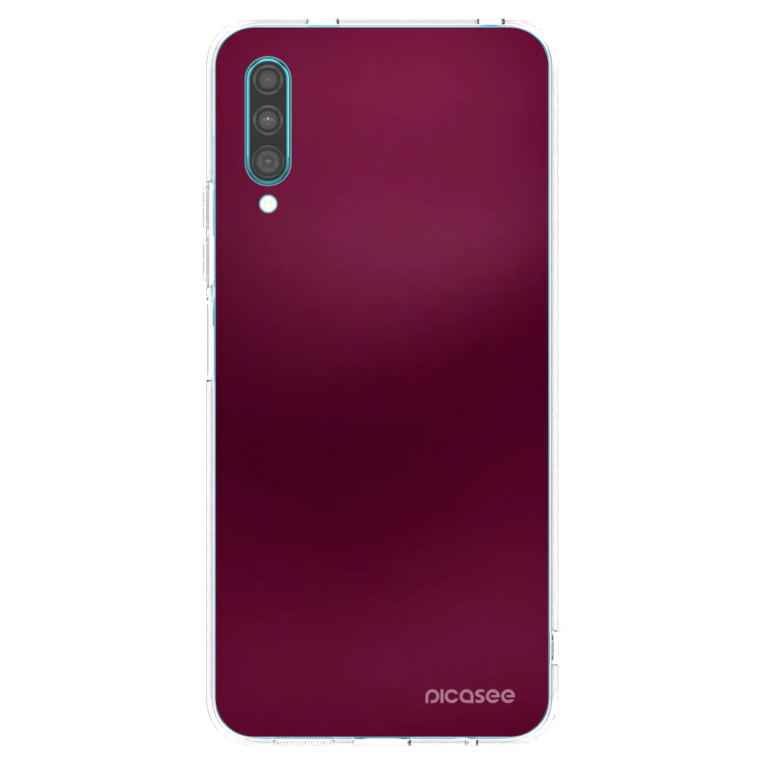 Picasee silikonska prozirna maskica za Samsung Galaxy A30s A307F - Velvet Bordeaux