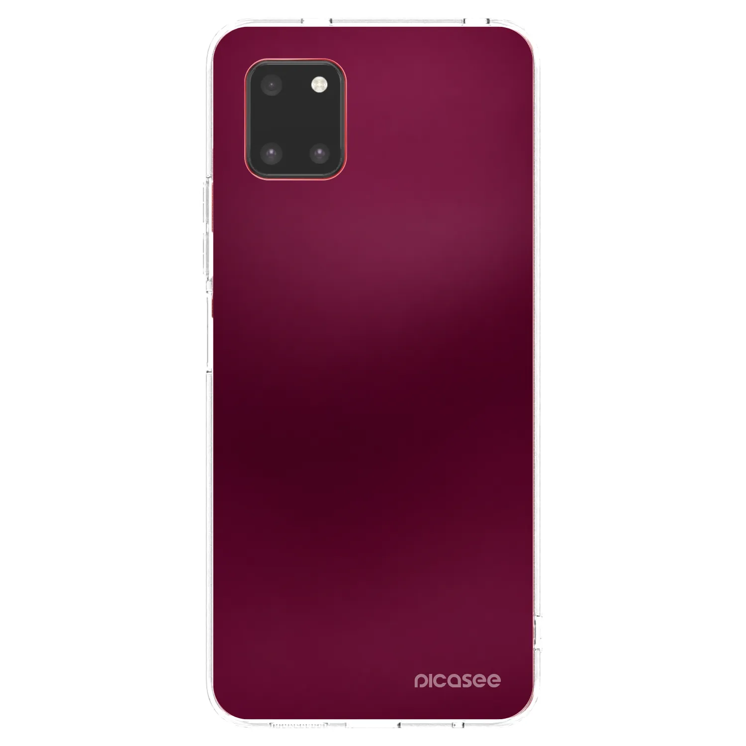 Picasee silikonska prozirna maskica za Samsung Galaxy Note 10 Lite N770F - Velvet Bordeaux