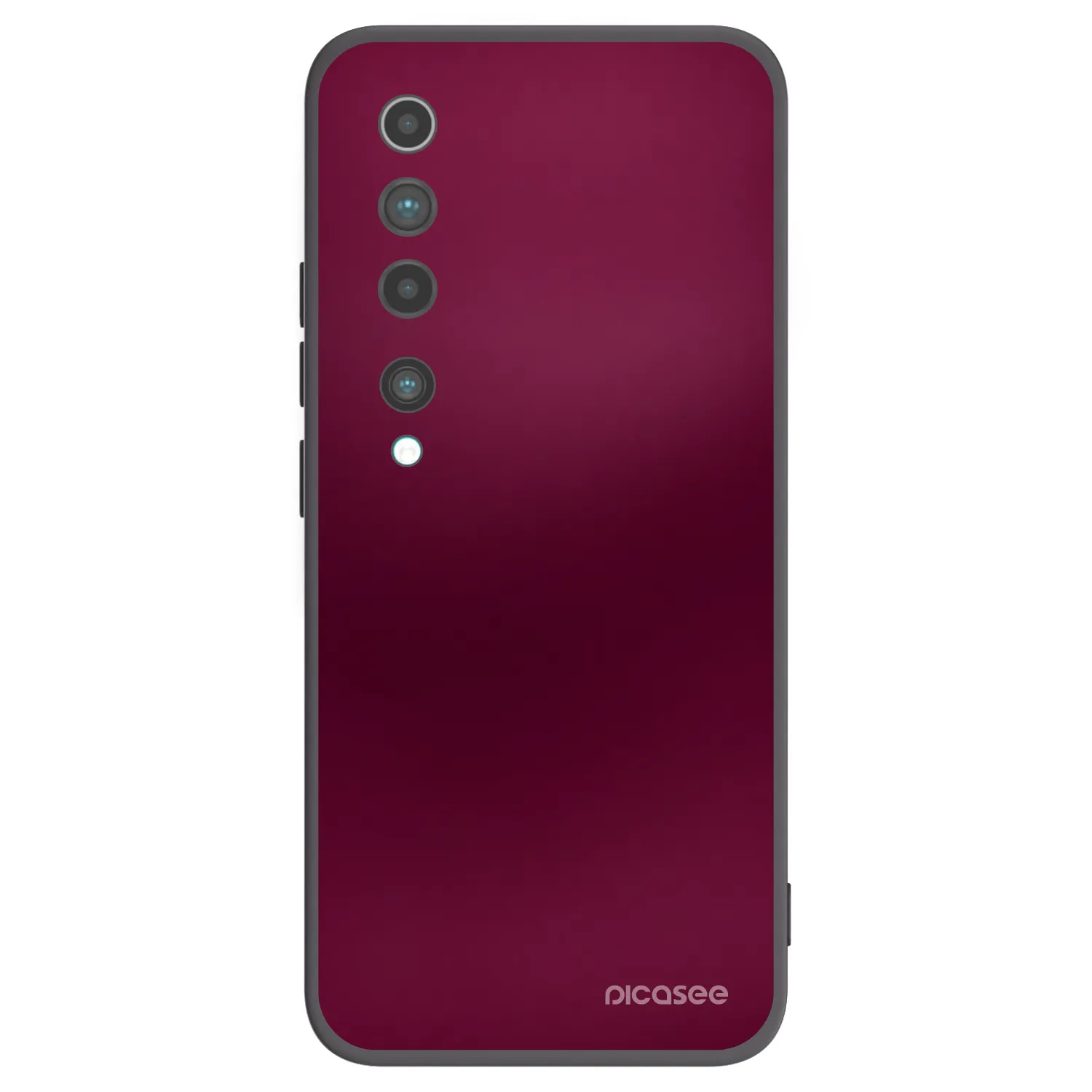 Picasee crna silikonska maskica za Xiaomi Mi 10 - Velvet Bordeaux