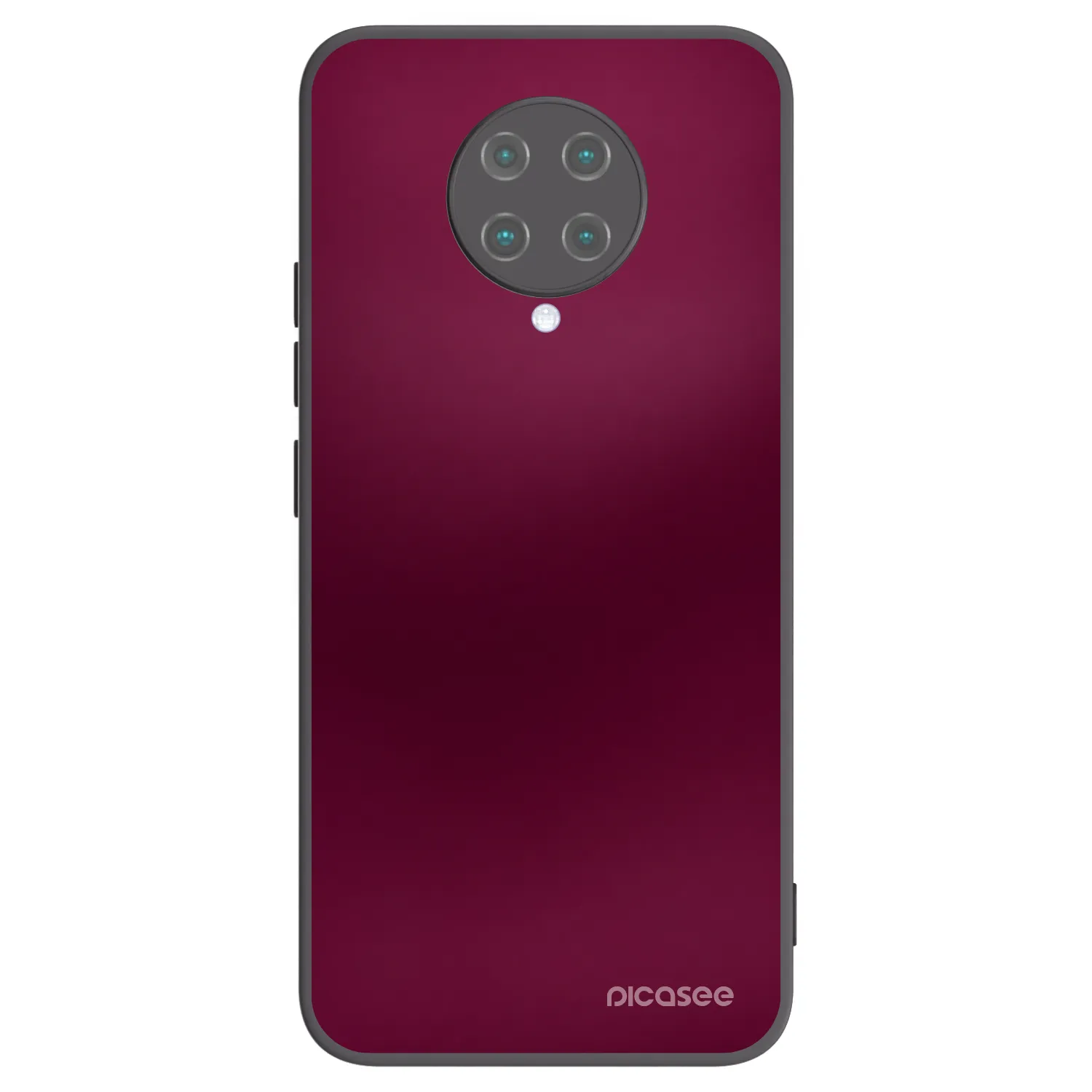 Picasee crna silikonska maskica za Xiaomi Poco F2 Pro - Velvet Bordeaux