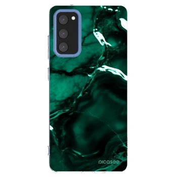 Picasee silikonska prozirna maskica za Samsung Galaxy S20 FE - Dark emerald