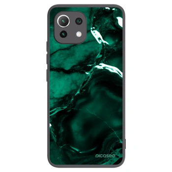 Picasee crna silikonska maskica za Xiaomi Mi 11 Lite - Dark emerald