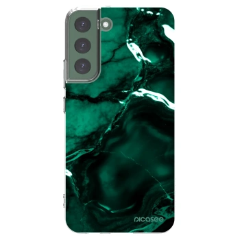 Picasee silikonska prozirna maskica za Samsung Galaxy S22+ 5G - Dark emerald