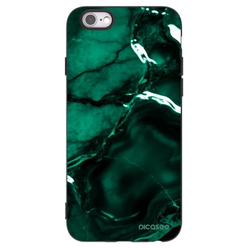 Picasee crna silikonska maskica za Apple iPhone 6/6S - Dark emerald
