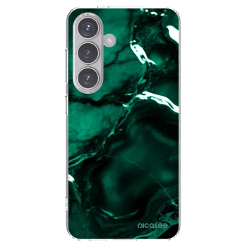 Picasee silikonska prozirna maskica za Samsung Galaxy S24 S921B 5G - Dark emerald