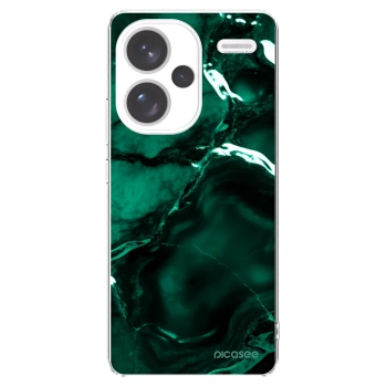 Picasee silikonska prozirna maskica za Xiaomi Redmi Note 13 Pro+ 5G - Dark emerald