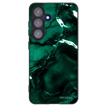 Picasee crna silikonska maskica za Samsung Galaxy S25 5G - Dark emerald