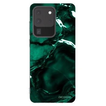 Picasee silikonska prozirna maskica za Samsung Galaxy S20 Ultra 5G G988F - Dark emerald