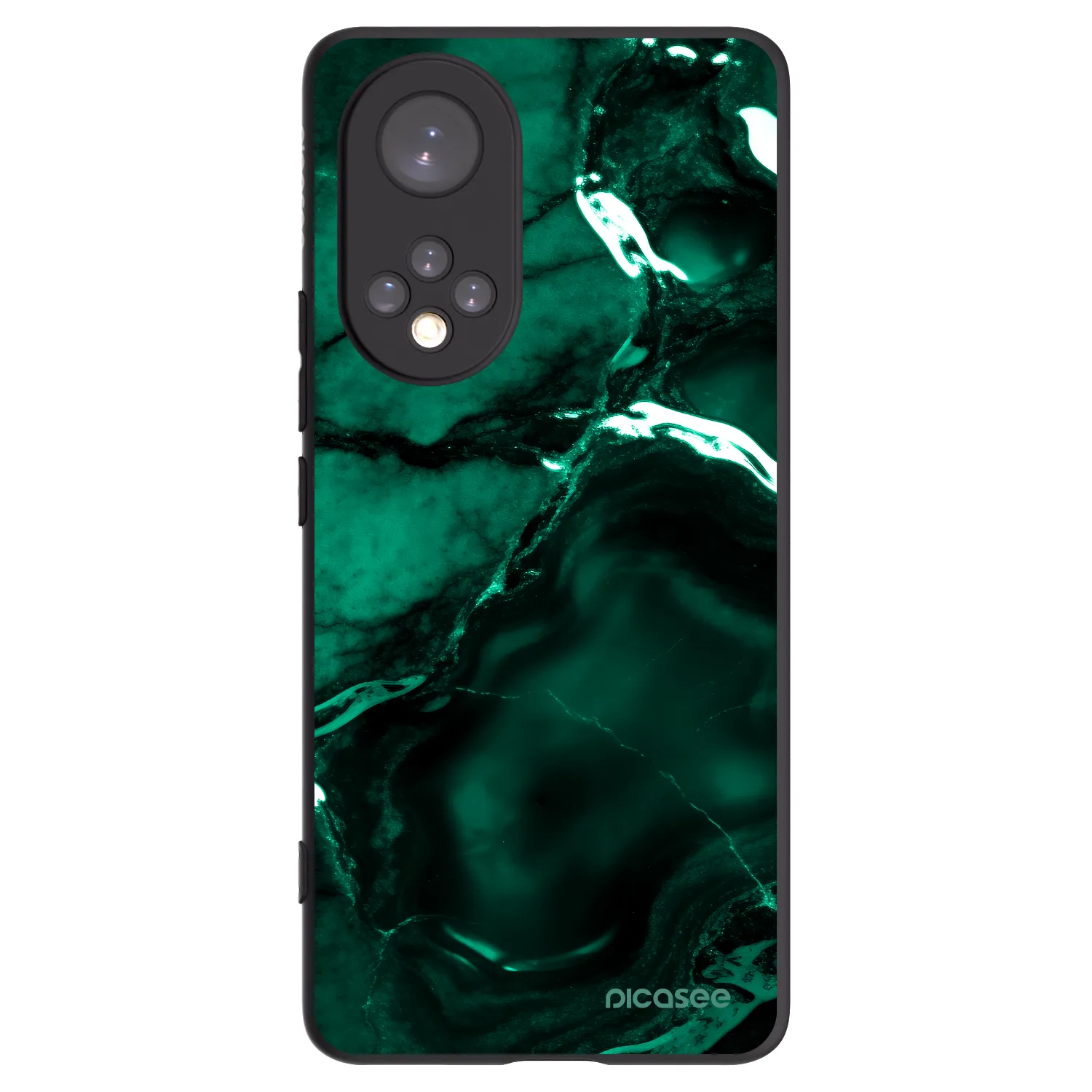 Picasee crna silikonska maskica za Huawei Nova 9 - Dark emerald