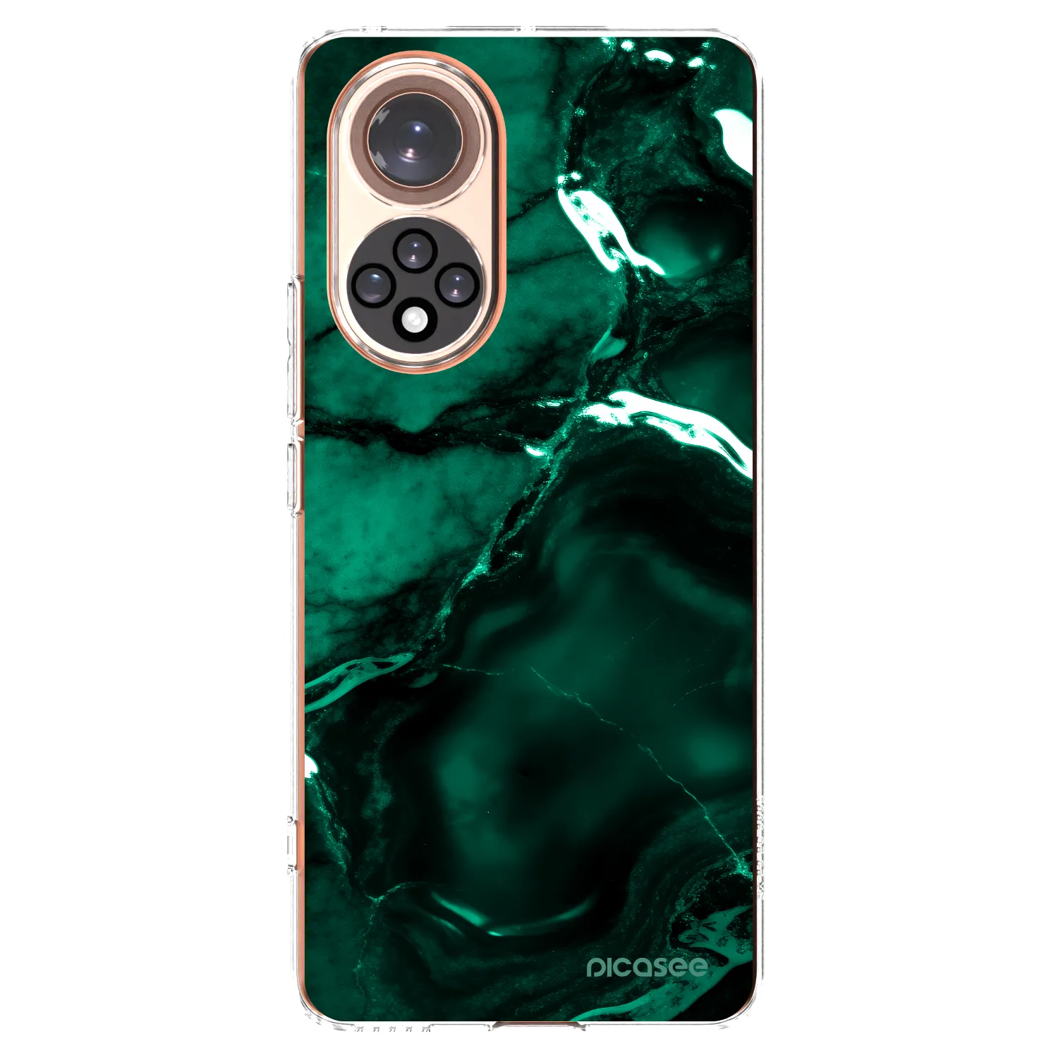 Picasee silikonska prozirna maskica za Huawei Nova 9 - Dark emerald