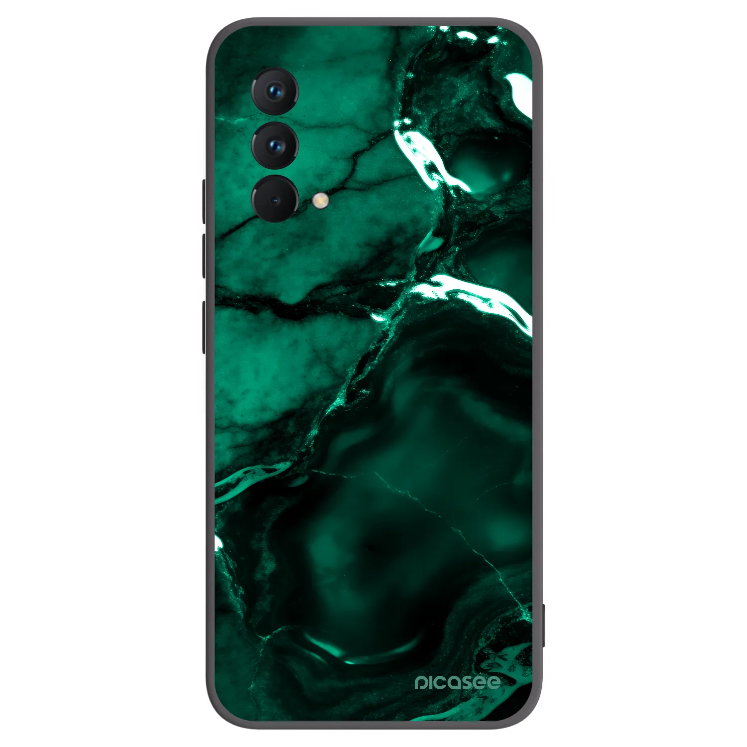 Picasee crna silikonska maskica za Realme GT Master Edition 5G - Dark emerald