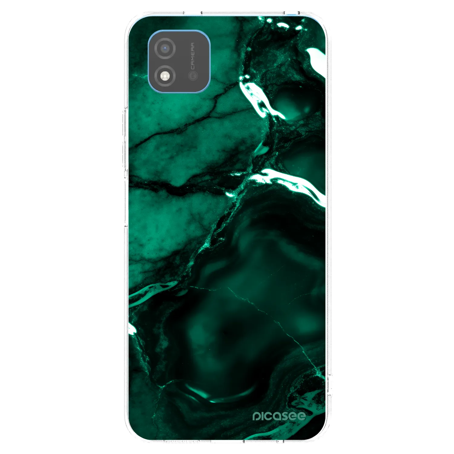 Picasee silikonska prozirna maskica za Realme C11 (2021) - Dark emerald