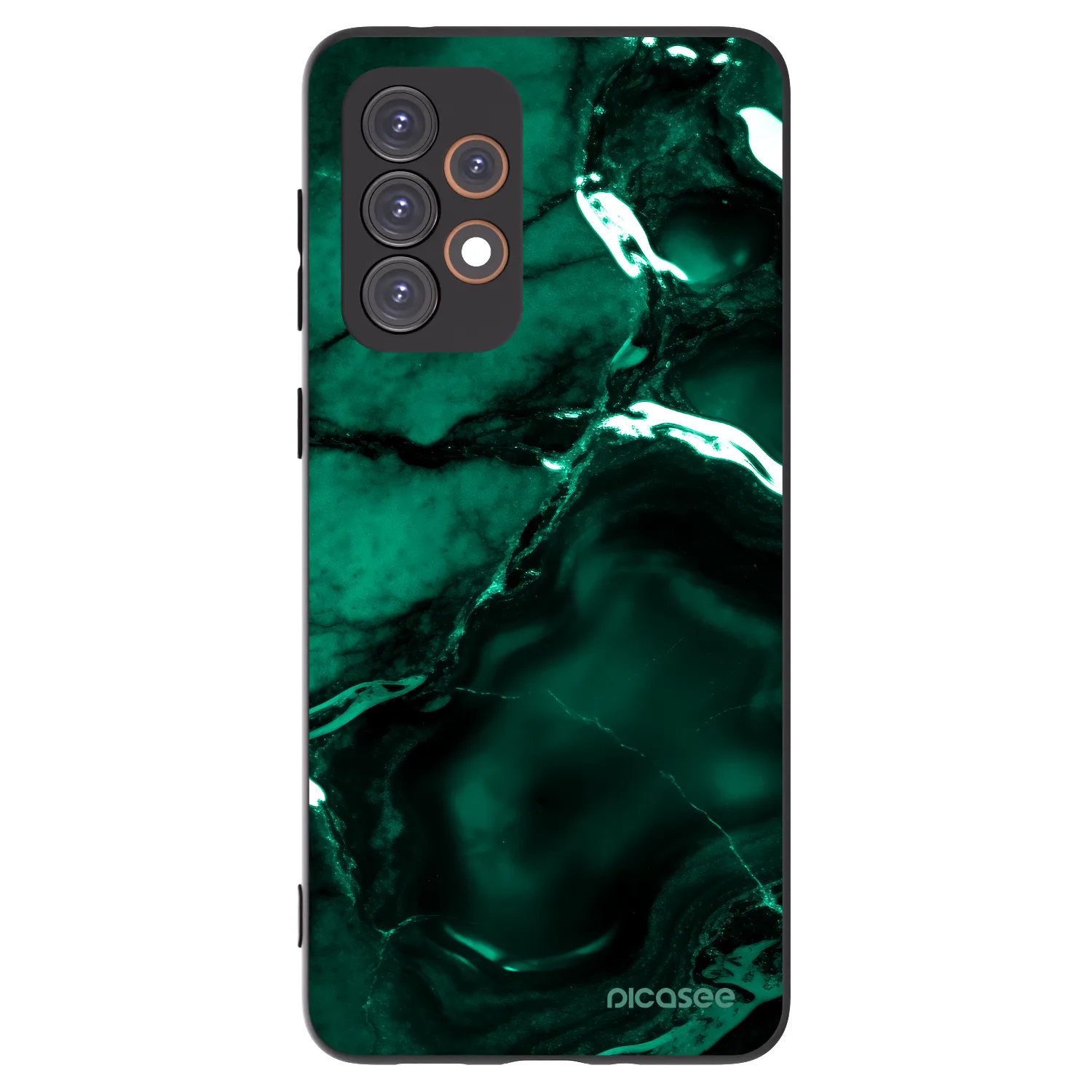 Picasee crna silikonska maskica za Samsung Galaxy A33 5G A336 - Dark emerald