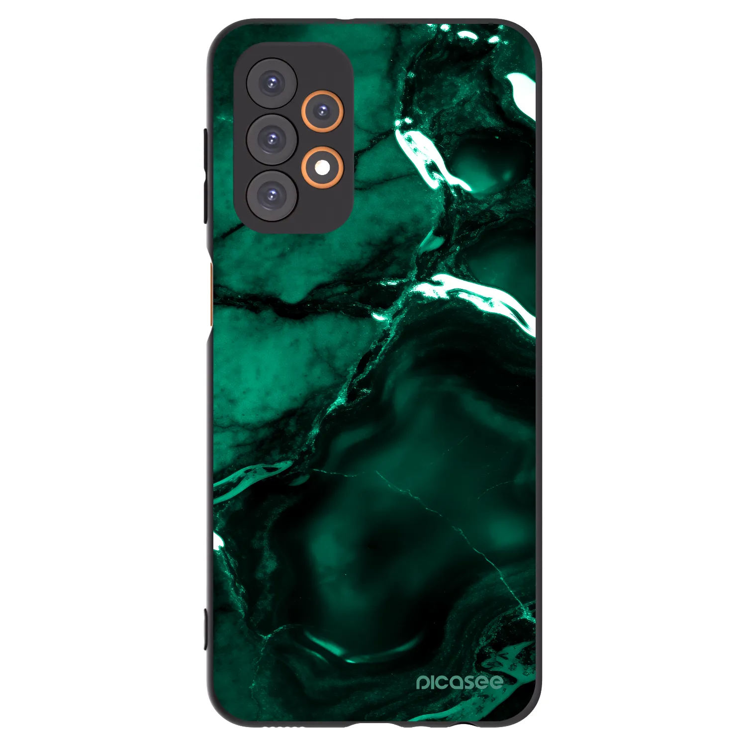Picasee crna silikonska maskica za Samsung Galaxy A23 A236B 5G - Dark emerald