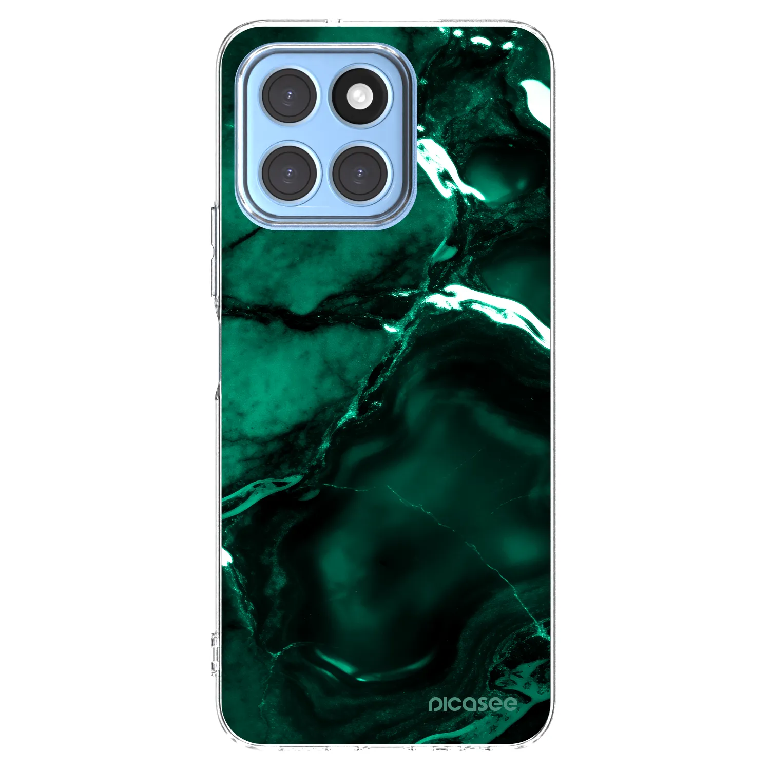 Picasee silikonska prozirna maskica za Honor X6 - Dark emerald