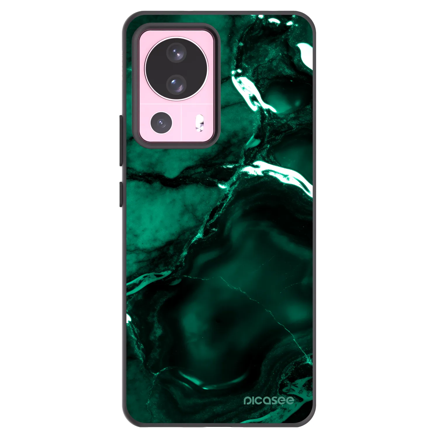 Picasee crna silikonska maskica za Xiaomi 13 Lite - Dark emerald