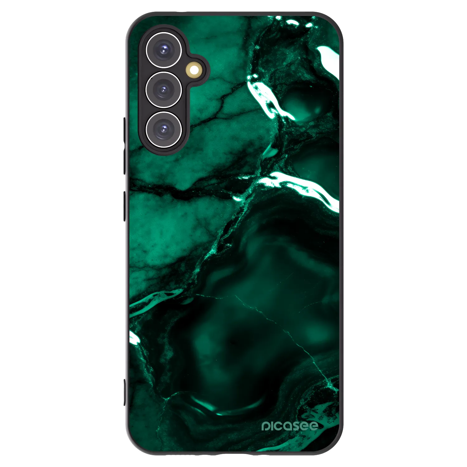Picasee crna silikonska maskica za Samsung Galaxy A34 5G A346B - Dark emerald