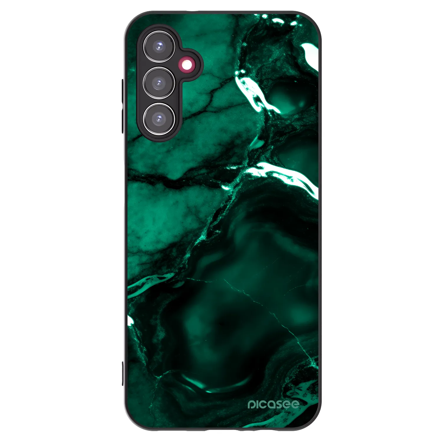 Picasee crna silikonska maskica za Samsung Galaxy A14 5G A146P - Dark emerald