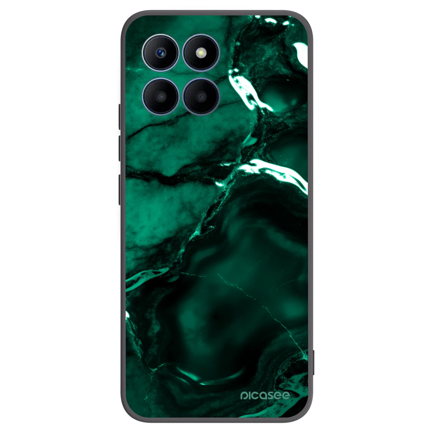 Picasee crna silikonska maskica za Honor 70 Lite - Dark emerald