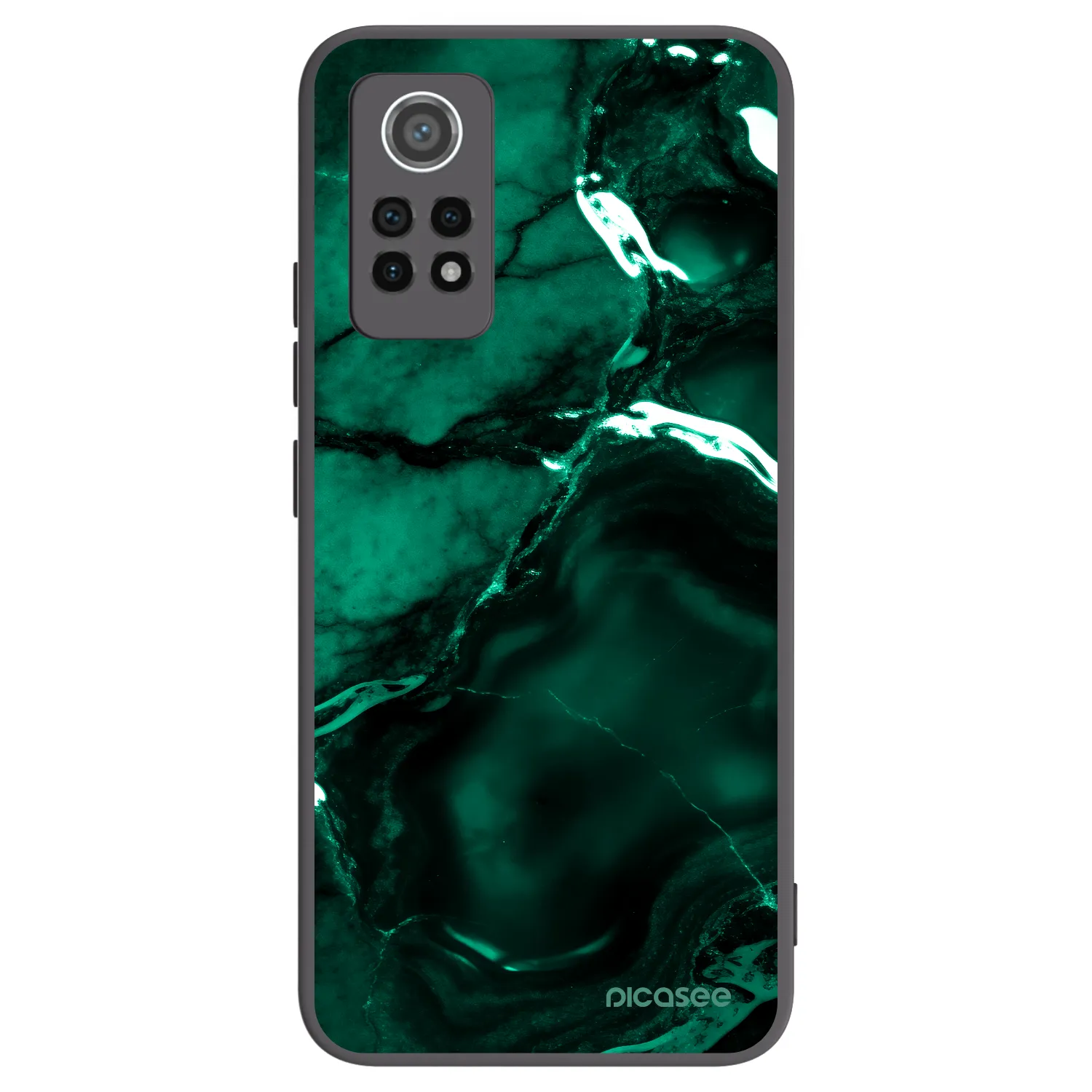 Picasee crna silikonska maskica za Xiaomi Redmi Note 12 Pro 4G - Dark emerald